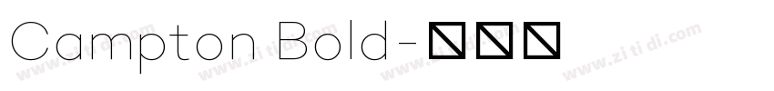 Campton Bold字体转换